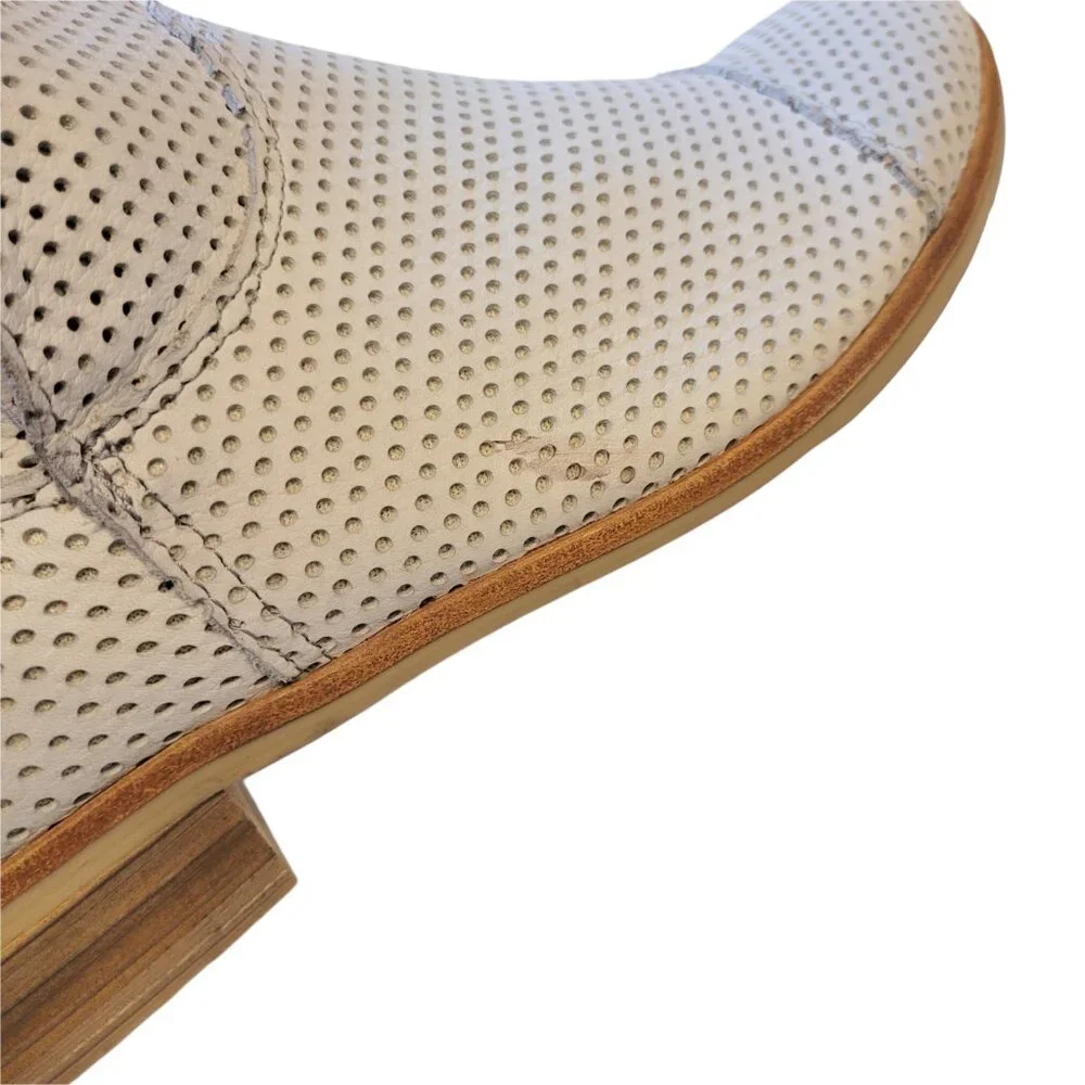 Anthropologie Felmini Perforated Leather Ankle Boot 42
